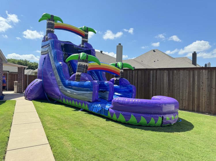 18ft Purple Plunge  Water/Dry Slide