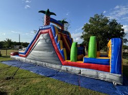 IMG 2391 1720348834 18 FT Palms Obstacle Course with Double Slide